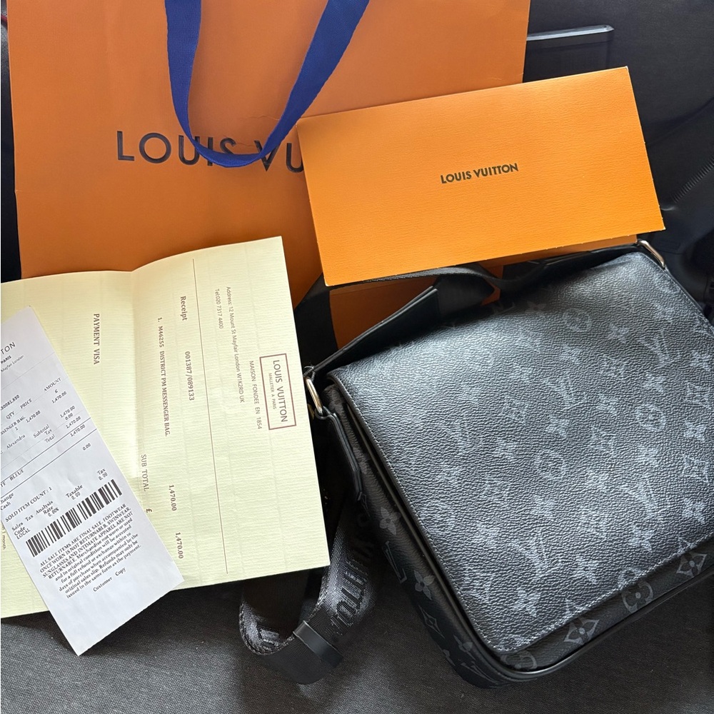 Louis Vuitton Black Monogram Men's Bag